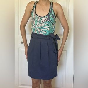 NWT Women Summer Sleeveless Floral Print Racerback Dress with Pockets